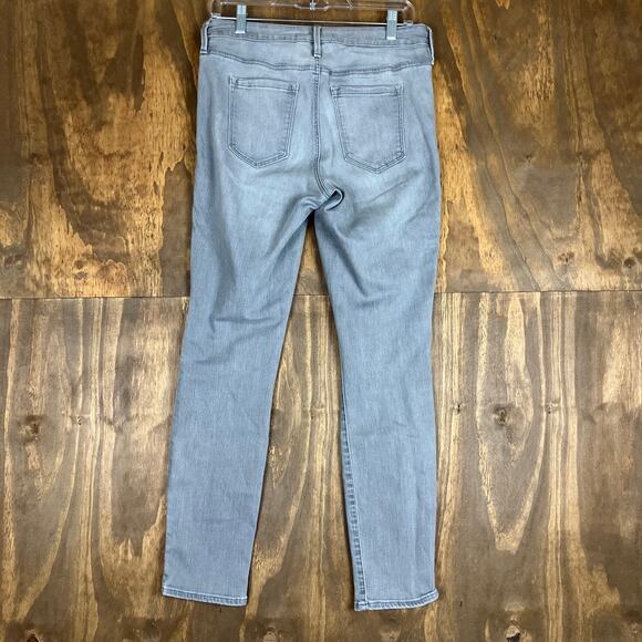Athleta Womens Jeans Gray Denim Sculptek Mid Rise Slim Stretch 8 - Picture 10 of 12